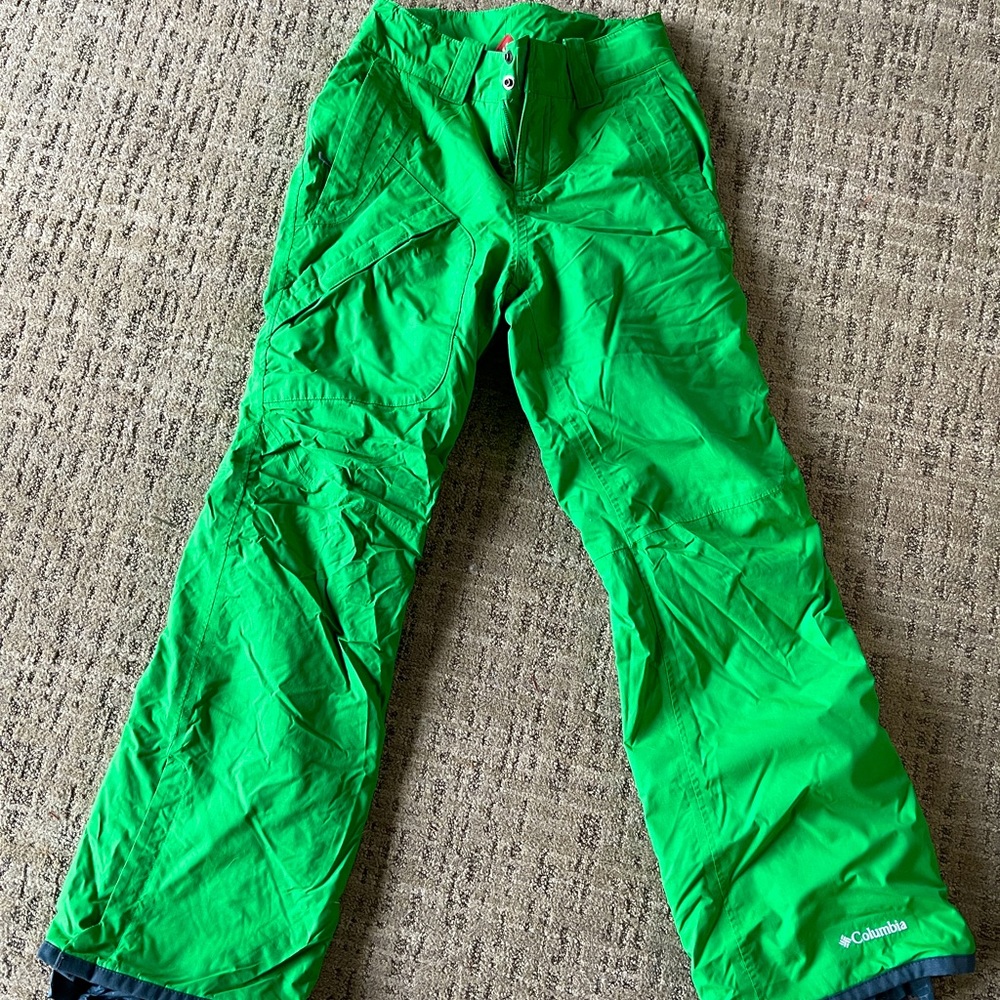 Columbia Vibrant Green Flare Pants
